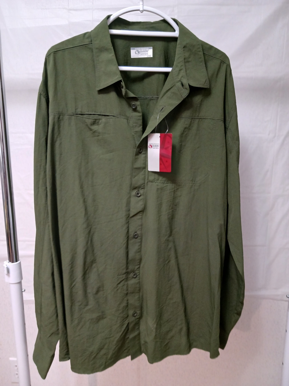 Gander Mountain Olive Green Lightweight Button-Up Shirt Jacket